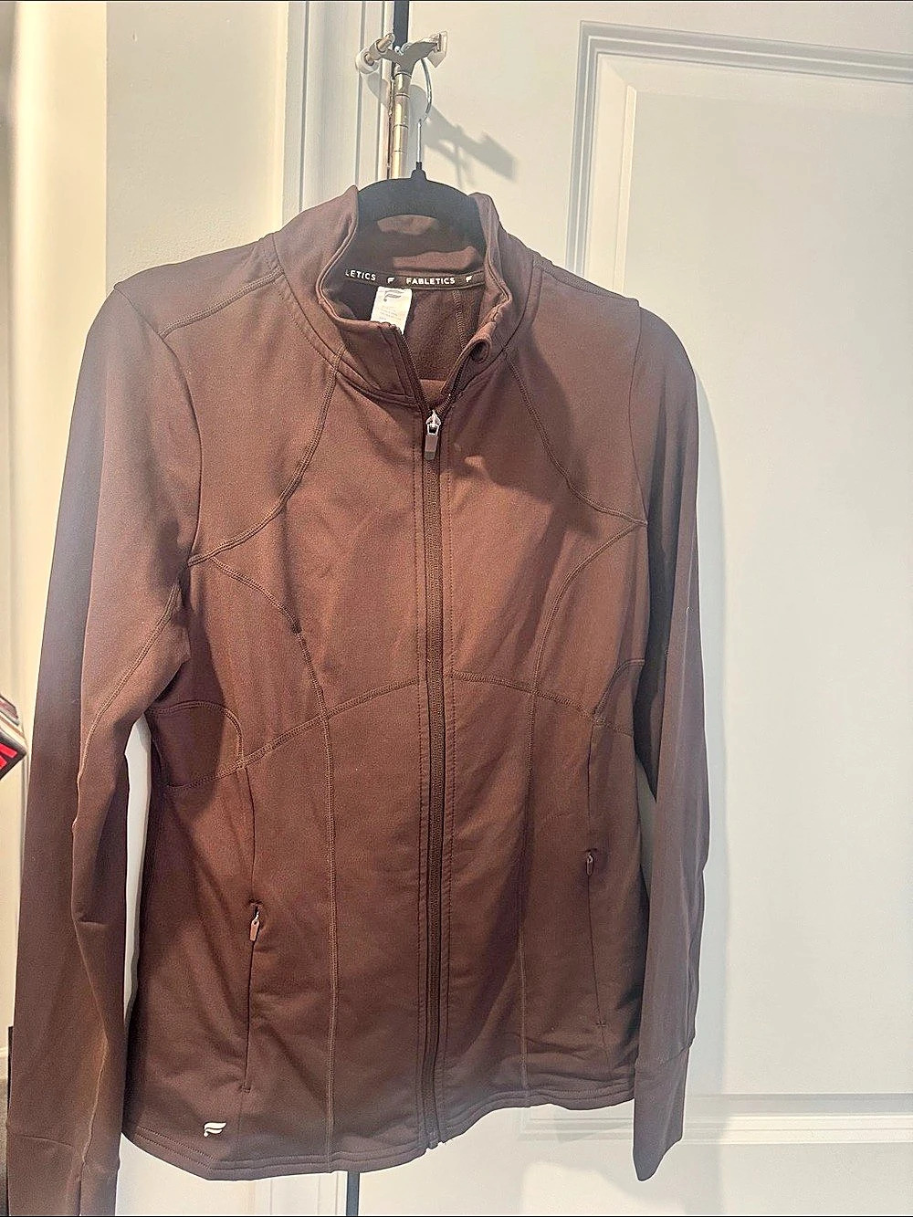 Fabletics Brown Leggings and Jacket Set